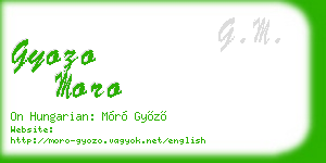 gyozo moro business card