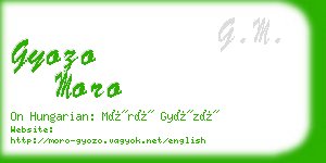 gyozo moro business card